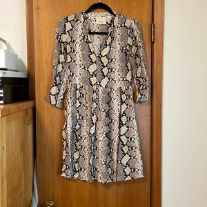 Maeve by Anthropologie Juno snakeskin print dress size Xsmall